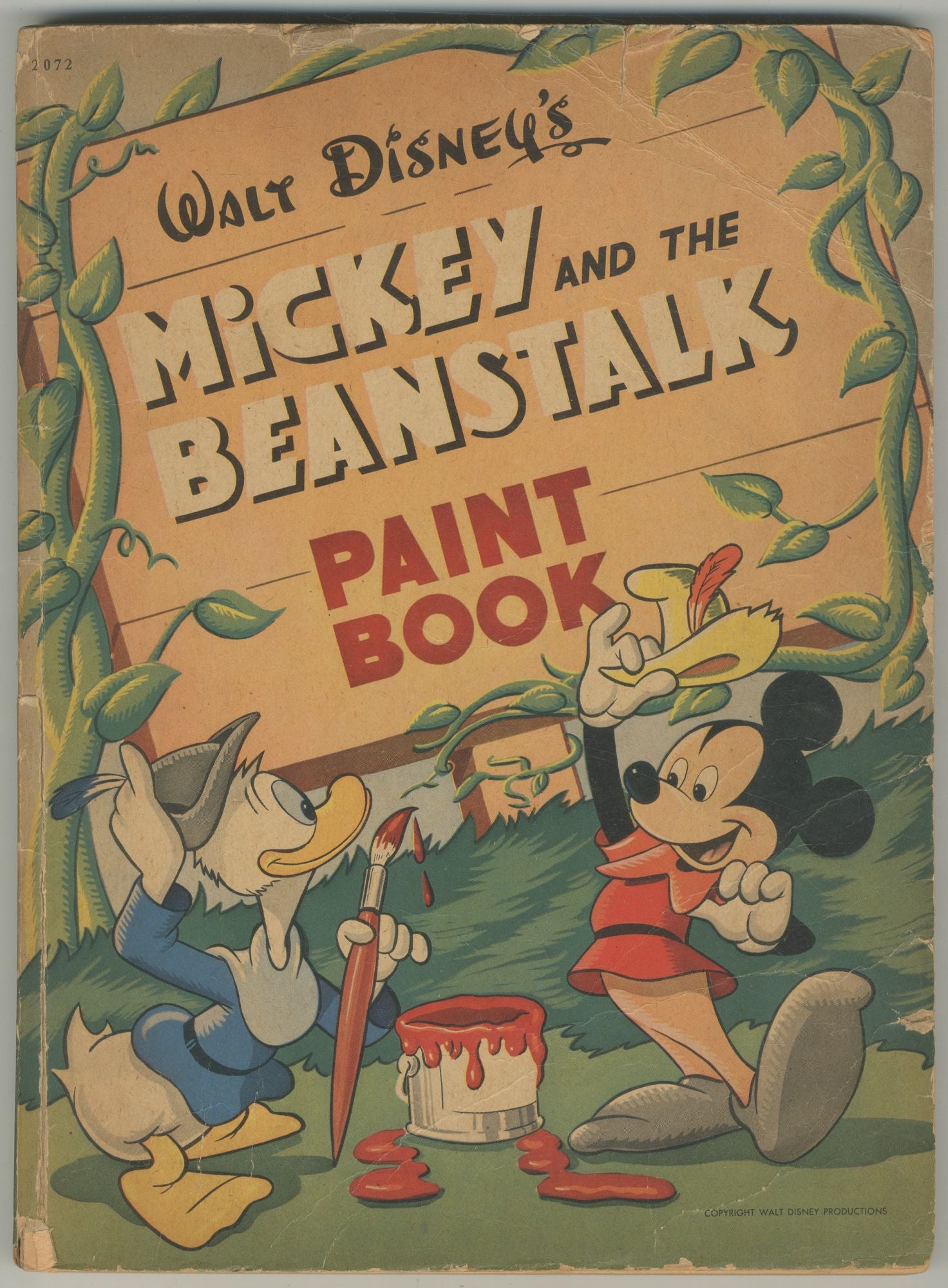 Walt Disney's Mickey and the Beanstalk Paint Book on Between the Covers
